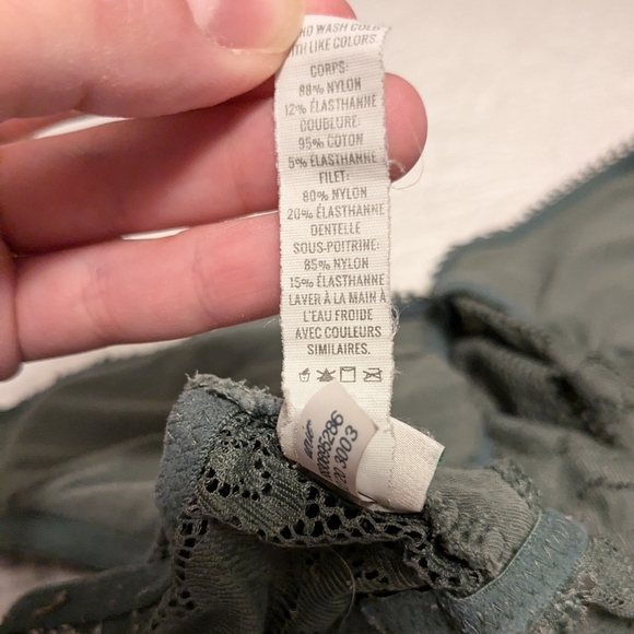 Green Lace Aerie Bralette - Picture 4 of 6